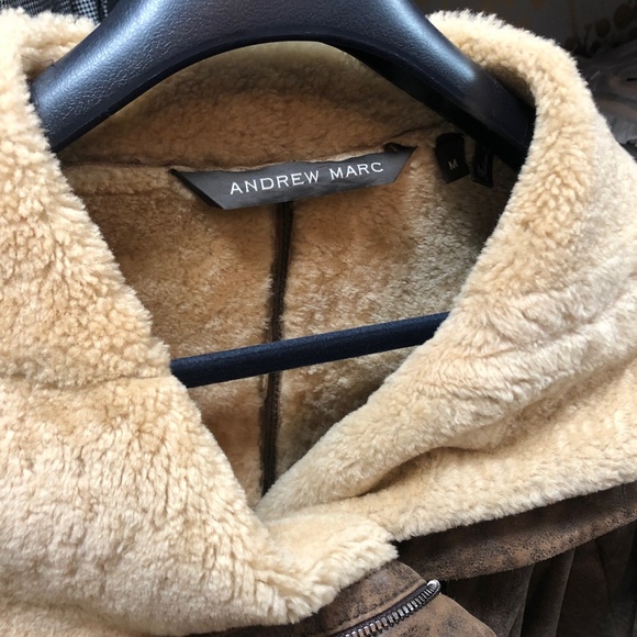 Andrew March Shearling Coat - Picture 3 of 4
